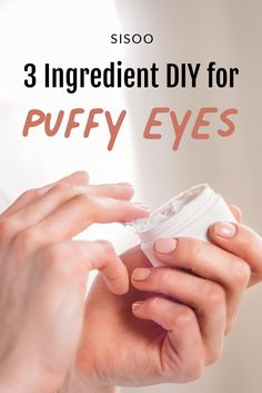 Diy Eye Cream Recipe, Puffy Eye Cream, Eye Cream Recipe, Puffy Eyes Remedy, Puffy Eye, Caudalie Beauty Elixir, Diy Eye Cream, Under Eye Puffiness, Skin Care Wrinkles