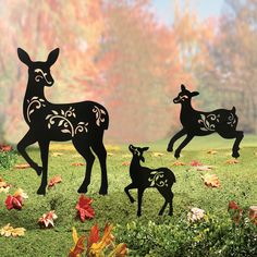 PRICES MAY VARY. 【Deer Garden Decor】Set of 3 metal deer garden stakes featuring black deer with silhouette patterns, perfect for adding a touch of elegance to your yard during the fall season. 【Metal Yard Decor】Waterproof and sturdy design ensures that these yard ornaments will withstand various weather conditions, allowing you to enjoy them for years to come. 【Yard Ornaments】Ideal for Christmas decorations outside, these deer garden decor decorations will create a festive atmosphere in your out Christmas Metal Art, Christmas Decorations Outside, Metal Yard Decor, Deer Garden, Silhouette Patterns, Black Deer, Deer Statues, Decorative Garden Stakes, Yard Ornaments