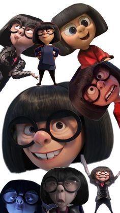 an animated movie poster with many different characters