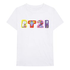 BTS BT21 Doodle Letters Unisex T-Shirt Bt21 Doodle, Doodle Letters, Letters Design, Doodle Lettering, Bts Bt21, High Quality T Shirts, Lettering Design, Cotton Shorts, Unisex T Shirt