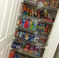 a pantry filled with lots of food and snacks