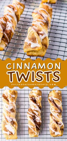 These Cinnamon Twists are delicious Fall treats made with homemade or store-bought pizza dough, cinnamon sugar and baked to perfection. Pin this Fall dessert recipe! Cinnamon Sugar Pizza With Crescent Rolls, Pizza Dough Dessert Recipes, Pizza Dough Cinnamon Twists, Pie Crust Cinnamon Twists, How To Make Cinnamon Twists, Phyllo Dough Cinnamon Twists, 2 Ingredient Dough Cinnamon Twists, Pilsbury Pizza Dough, Store Bought Pizza Dough