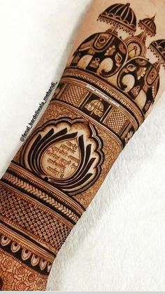 a hand with an intricate design on it