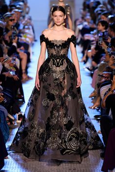 Elie Saab Couture Fall 2023 – WWD Ellie Saab Dress, Elie Saab Dresses, Paris Couture Week, Runway Gowns, Elie Saab Couture, Paris Couture, Senior Prom Dresses