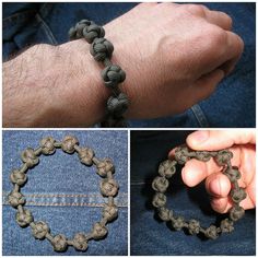 three pictures showing different types of bracelets and how to make them look like they are made