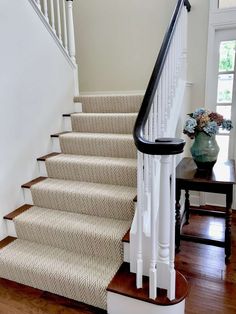 the stairs in this house are clean and ready for us to use