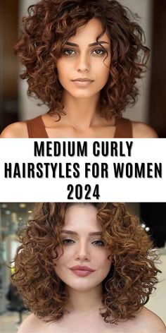 Looking for the best medium curly hairstyles for women 2024? These shoulder length and short styles are perfect for thick hair and a round face. Ideal for women over 50, these hairstyles offer fresh ideas for black and white hair, including trendy mullet and undercut variations. Find your next hairstyle inspiration here. Shoulder Length Permed Hair Medium Curly, Hair Dos For Short Curly Hair, Hairstyles For Women With Curly Hair, Curly Hairstyles For Medium Hair Black, Medium Length Hairstyles For Curly Hair, Curly Hair 2025 Trends, Curly Hair For Women In Their 40s, Edgy Curly Haircuts Medium, Hair Cuts Curly Hair Medium