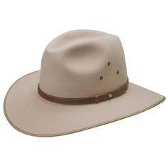 A true Aussie style hat. Named for Australia's famed source of opals.  Features a Kangaroo Tail Band with Authentic Australian Opal Triplet, eyelet vents and satin lining. Brim: 83mm, Bound Edge *Note: Colour of hat may vary slightly from the picture. Kangaroo Tail, Horse Riding Attire, Akubra Hats, Aussie Style, Country Hats, Packable Hat, Coober Pedy, Hat Stands, Leather Hats