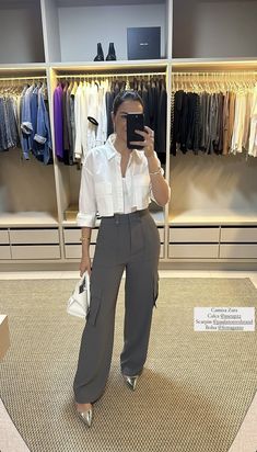 Work Success, Outfit Primavera, Cargo Pants Outfit, Zara Outfit, Classy Work Outfits, Work Looks, Office Fashion, Dream Clothes