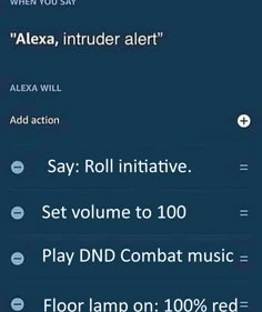 an iphone screen with the text'alexa, intruder alert '