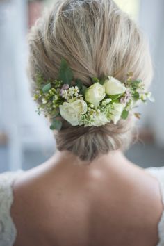 Wedding flowers for hair Bridal Hair Flowers, Flowers In Hair, Bridal Hair, Hair Hair, Hair Styles, Hair