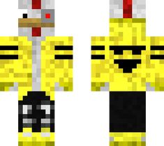 an image of a pixel art character in yellow and black