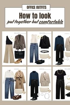 Office Outfit Ideas For Women, Office Capsule Wardrobe, Office Outfit Ideas, Smart Casual Work Outfit Women, Corporate Wardrobe, Classic Work Outfits, Women's Wardrobe Essentials, 70 Outfits, Outfit Planner