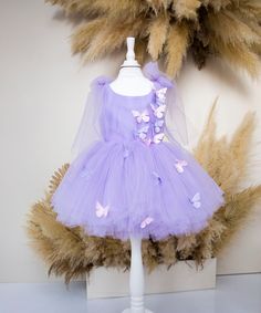 Purple Fairy Dress Toddler, Butterfly Dress Kids, Lilac Flower Girl Dresses, Fairy Princess Dress, Fairy Princess Costume, Birthday Baby Girl, Pink Baby Dress, Baby Birthday Dress, First Birthday Dresses