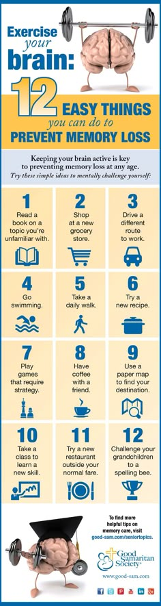 12 easy things you can do to prevent memory loss. Help With Memory, Nutrition Sportive, Easy Tricks, Good Samaritan, Brain Exercise, Healthy Brain, Mental Training, Improve Memory, Neurology