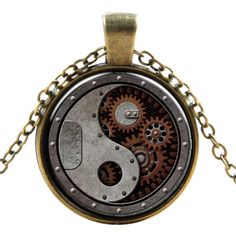 We are delighted to be able to bring to you these wonderful steampunk inspired necklaces with pendants, with over 27 great designs, these unisex steampunk necklaces are sure to have a design perfect for everyone. Stand out from the crowd with these unique necklaces which are sure to be popular with anyone into the Steampunk.

Steampunk, Gothic and classic genre styles, perfect as a party or dress accessory they will appeal to old and young alike. Unique Jewelry Vintage, Mode Steampunk, Yin Yang Necklace, Punk Necklace, Vintage Steampunk, Steampunk Necklace, Steampunk Jewelry, Sweater Chain