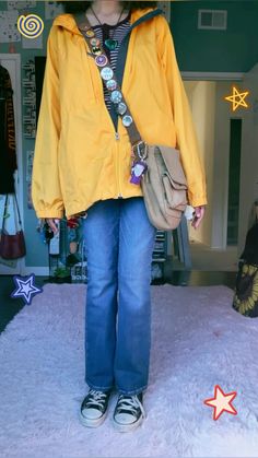 Tik tok account: worm_loverr #coraline #outfits Coraline Star Outfit, Caroline Inspired Outfits, Coraline Themed Outfit, Coraline Costume Aesthetic, Coraline Jones Outfit, Coraline Clothes Aesthetic, Coraline Outfits From Movie, Coraline Outfit Inspiration, Weird Core Outfit Ideas