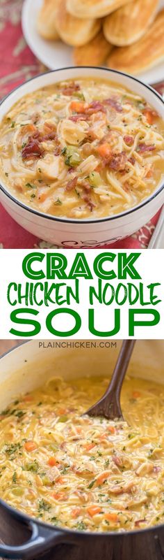 Cheesy Dip, Plain Chicken, Delicious Chicken, Cheese Soup, Chicken Noodle Soup, Soup And Sandwich, Egg Noodles, Recipes Chicken, Chicken Noodle