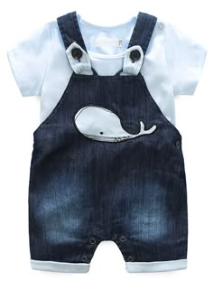 PRICES MAY VARY. Little boy cute clothes set with blue short sleeve T-shirt and denim overalls Material: 90%Cotton,10%Polyester. Snap closures on the crotch for easy on and off Both hand wash and machine wash is OK, it adopt high quality fabric and it would not shrink after wash. Warm notice:Please check our size chart on the left for detailed size information.Not the Amazon Size Chart beside the "size option" . Jeans Romper, Timmy Time, Childrens Clothes Boys, Toddler Romper, Kids Clothes Boys, Toddler Boy Outfits