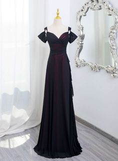 Black and Red Sweetheart Spandex Off Shoulder Evening Dress, A-line Pr – BeautyDressy Off Shoulder Prom Dress, Dress Black And Red, Prom Dress Black, Off Shoulder Evening Dress, Tulle Sleeves, Evening Party Gowns, Red Evening Dress, Prom Dresses Vintage, A Line Prom Dresses