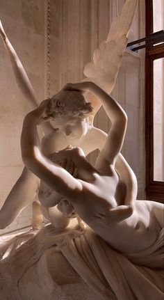 Louvre Museum Art, Paris Mood Board, French Statue, Antonio Canova, France Aesthetic, I Believe In Angels, The Awakening, Urban Aesthetic