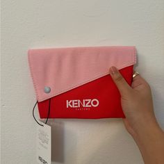 Pink And Red Kenzo Clutch #Clutchbag Brand New With Tags Pink And Red, Cosmetic Bags, Pink Red, Cosmetic Bag, Clutch Bag, Bag Lady, Brand New, Tags, Makeup