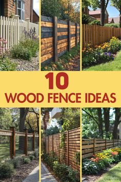 Explore stunning wood fence ideas to add charm, privacy, and security to your yard. Get inspired by creative designs! Read the full article for more ideas. #WoodFenceIdeas #OutdoorDesign #DIYProjects #HomeImprovement #WoodworkingIdeas