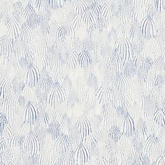 a blue and white wallpaper with an abstract design on it's surface,