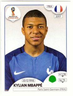 a soccer card with the name kylian mabape on it