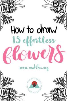 the words how to draw is effort flowers