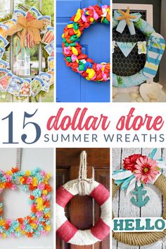 the top 15 dollar store summer wreaths