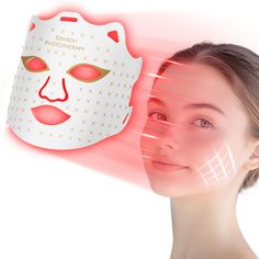 PRICES MAY VARY. Convenience of Home Use: This LED face mask allows users to enjoy the benefits of light in the comfort of their own homes. This convenience makes it an accessible and convenient solution. Safe and Non-Invasive: This is a non-invasive and safe skin care method. This mask provides gentle yet effective light exposure. Versatile Color Options: The 7-1 Colors LED Facial Skin Care Mask boasts a range of LED colors, each meeting different needs. This versatility allows users to customize their routine according to their needs. Comfortable Design: The white LED face mask is designed with comfort in mind, ensuring a snug yet comfortable fit. We use more comfortable special silicone materials. This allows for extended use without discomfort, maximizing the effectiveness. Convenient Led Therapy Mask, Face Transforming Led Mask, Currentbody Led Mask, Led Facial, Led Face Mask, Led Mask, Safe Skincare, Skin Secrets, Red Light Therapy