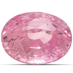 an oval shaped pink diamond on a white background