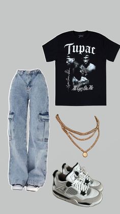 Outfit Ideas For My Birthday, Tupac Outfit Ideas, Idgaf Outfits For School, Lazy Style Aesthetic, New Outfit Ideas 2024, Thug Outfits Female, Female Drip Outfits, College School Outfits, B Day Outfits