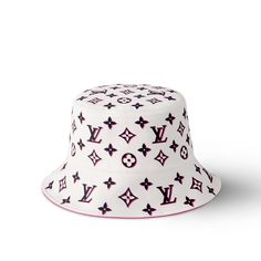 LOUIS VUITTON® - Monogram Infinity Bucket Hat - White Bday Vibes, Erica Mena, Louis Vuitton Top, Louis Vuitton Hat, White Louis Vuitton, Loft Ideas, Bucket Hat White, Louis Vuitton Cap, Show Collection