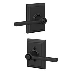 an image of two black door handles