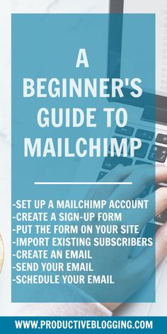 a beginner's guide to mailchimp - set up a mailchimp account