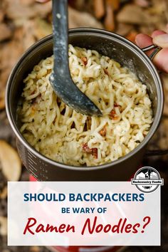 Protein Noodles, Healthy Food Recipe, Trail Food, Backpacking Meals, Hiking Food, Instant Ramen, Backpacking Food, Ramen Recipes, Ultralight Backpacking