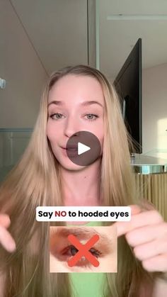 Face Exercises, Make It Easy, Hooded Eyes, Your Eyes, Improve Yourself, Eyebrows, Self Care, Massage