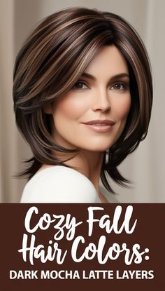 Stylish Fall Hair Shades Dark Mahogany Main Melt 🍷 Fall Highlights For Dark Brown Hair, Fall Hair Colors For Brunettes, Hair Colors For Dark Hair, Fall Hair Colors Dark, Hair Colors Dark, Hair Color Swatches, Trendy Fall Hair Color, Root Melt, Celebrity Hair Trends