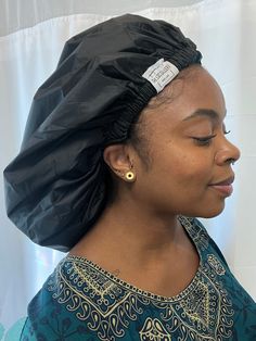 Extra large shower cap bonnet waterproof. Elastic band is adjustable. Large Shower, Shower Cap, Turbans, Hair Accessories Headbands, Elastic Band, Extra Large, Beauty Book, Bathing Beauties, Hair Accessories