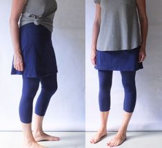 Womens Cropped skirted cotton leggings or lounge pantsA twist on a wardrobe stapleleggings with a skirt attached at the waistbandPerfect alternative to the average yoga pantsspice up your weekend wardrobe and give your bum a little extra coverageThe skirt is cut in a flattering Aline shapeMade of soft 4 way stretch cotton lycrathese leggings have a 3.5fold over high waist waistbandwhich you can wear up for tummy support or fold down to wear at your hipThe soft cotton Red Lace Skirt, Butter Soft Leggings, Yoga Skirt, Shirt Extender, Pixie Skirt, Perfect Leggings, Christian Fashion, Fleece Leggings, Long Leggings