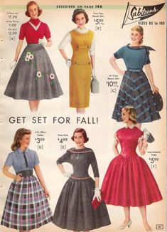 1957 Fashion Women, 1950 Fall Fashion, 50s Fall Fashion, 1950s Autumn Fashion, 1950s Fall Fashion, 1950s Fashion Women Dresses, Sock Hop Outfits, Stile Pin Up