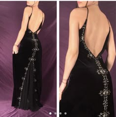 Successful Outfits, Rich Wardrobe, Earth Clothes, 90s Prom Dress, Beaded Fabric, Prom Dress Long, Gown Inspiration, Gown Black