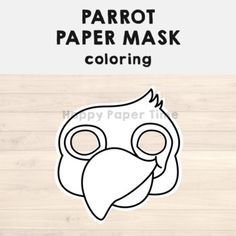 the paper mask is designed to look like an owl