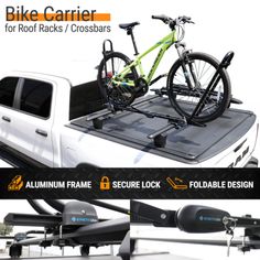 the bike carrier for roof racks / cross bars is available in all sizes and colors