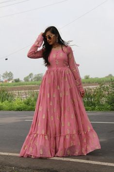 Anarkali Dress Pattern, Long Frock, Frock For Women, Long Gown Dress