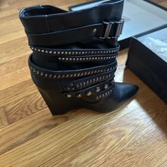 Brand New Never Worn Fabulous Lamb Boots. Biker Boots, Womens Shoes Wedges, Wedges, Brand New, Women Shoes, Boots, Women Shopping, Black