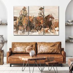 The Roundup Warm Wall Art is a beautiful addition to any decor style. Bring this stunning canvas print into your home to easily refresh your walls and elevate your decor. Cowboy Bedroom, Boy Bedrooms, Ranch Ideas, Texas Home Decor, Country Vibe, Rustic Wood Wall Art, Rustic Wood Wall, Big Boy Bedrooms, Boho Country