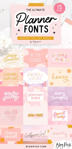 the ultimate planner font bundle is here